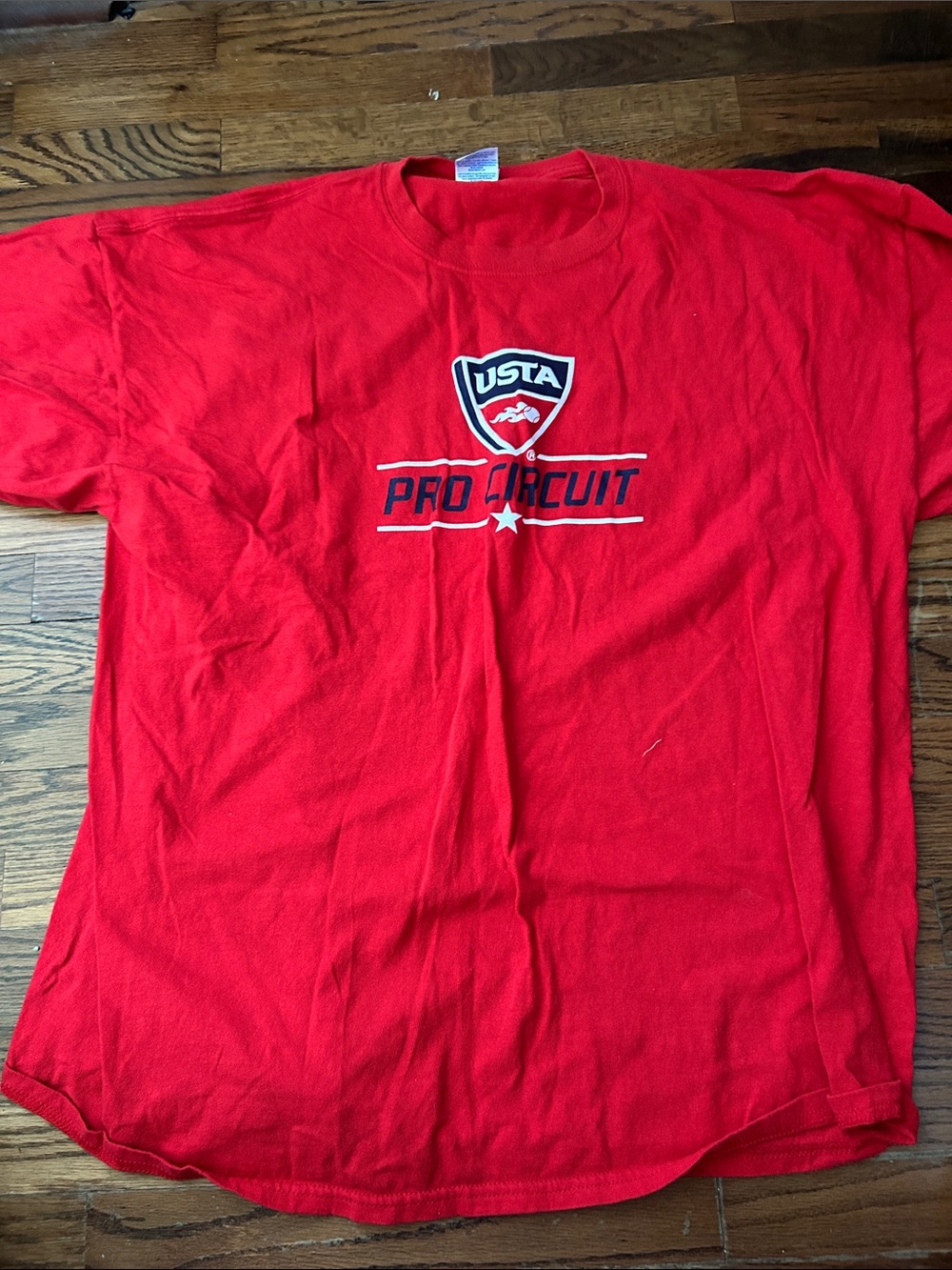 USTA Red Short Sleeve Tee